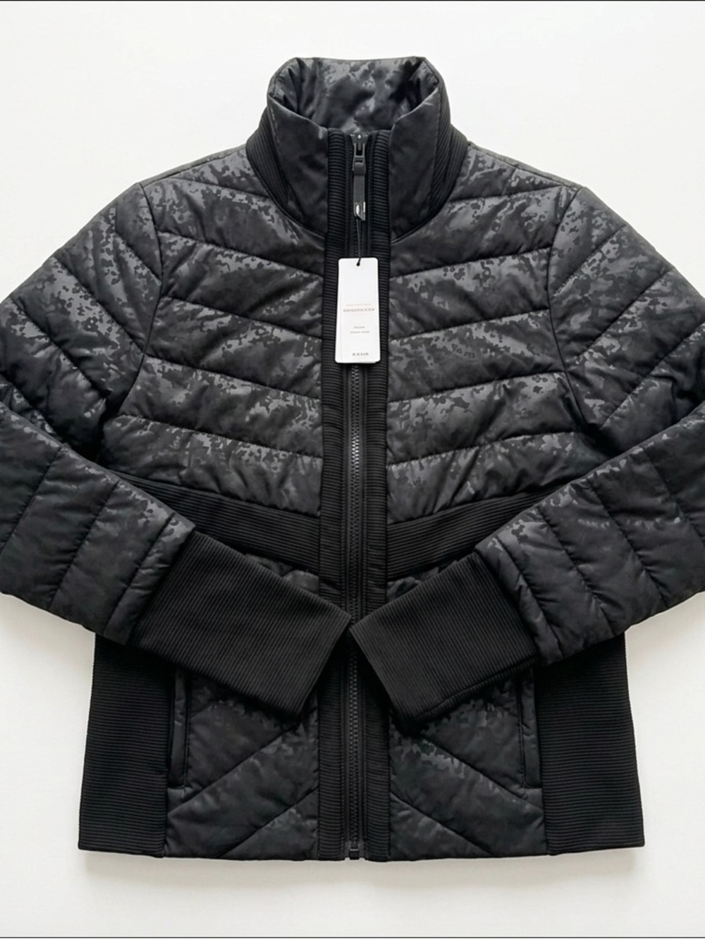 NWT Lukka Lux Hekla Quilted Jacket M Black Fatigue Camo Revolve